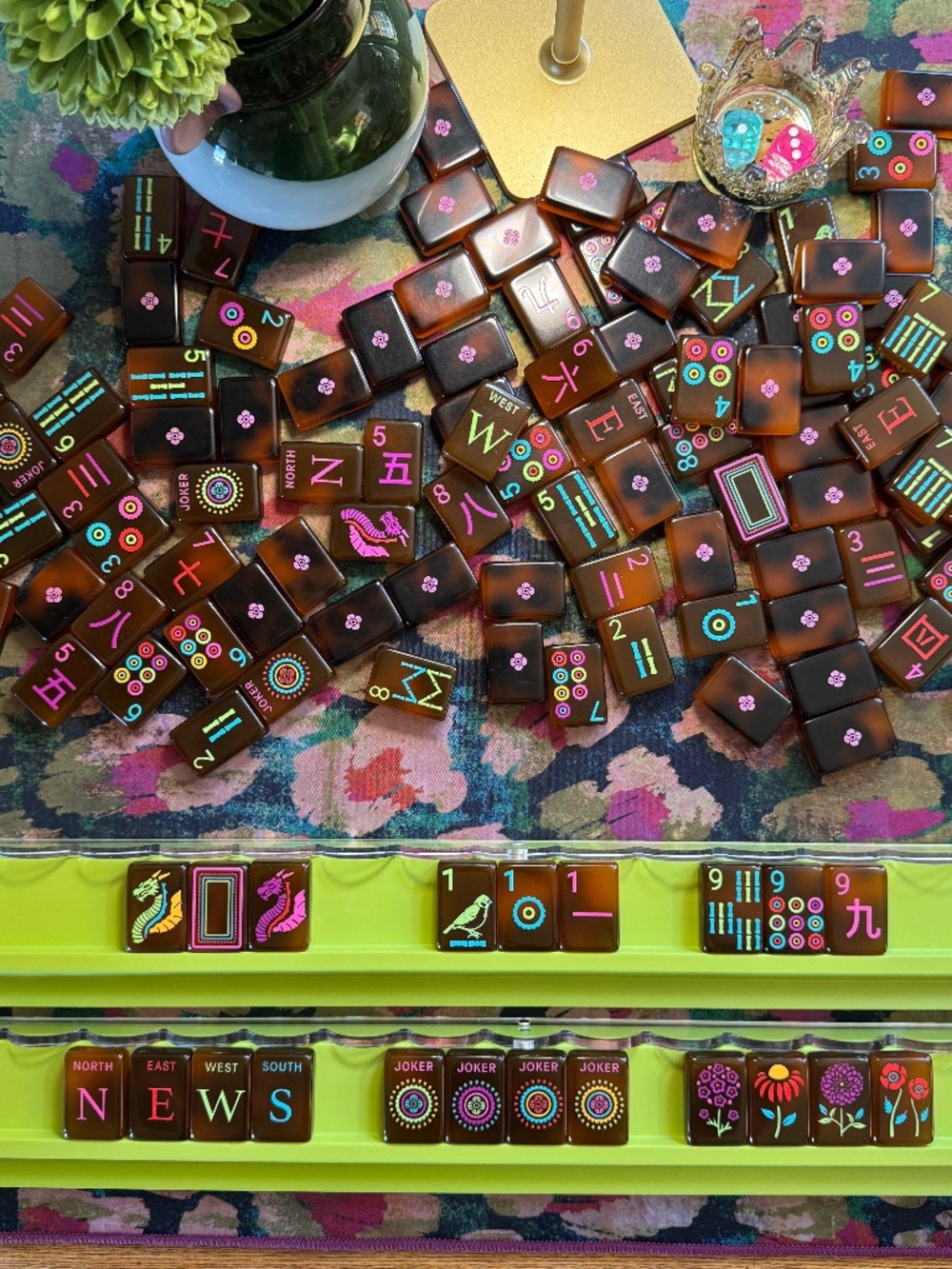Spring Mahjong Tiles